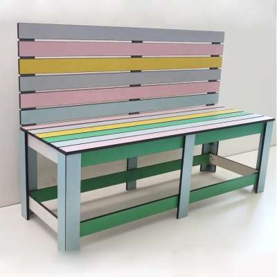 LIJIE waterproof phenolic compact laminate  waiting room bench for hospital